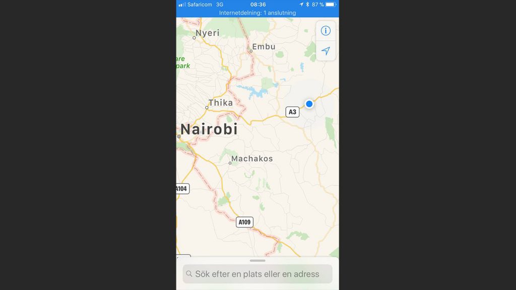 The picture above was taken on the way back to Nairobi